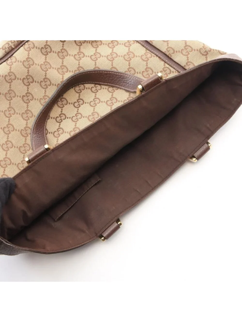 Gucci Tote Abbey GG Canvas Beige Brown